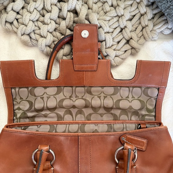 Vintage Coach Soho Hampton Satchel Leather Handbag - Picture 11 of 16